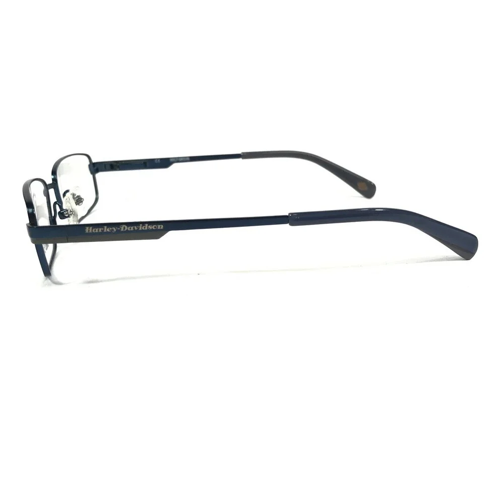 Harley Davidson Eyeglasses Frames Kids HDT 120 NV Blue Rectangular 48-16-130